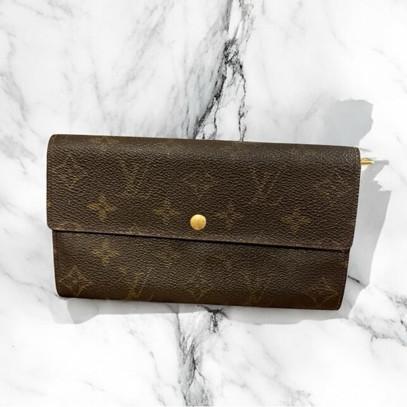 Louis Vuitton Sarah Leather Wallet in Brown Monogram - Picture 1 of 11